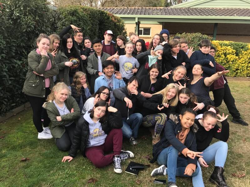 NO DRAMAS: Students from Albury High, Murray High and James Fallon High joined other Riverina students for the week-long camp in Borambola.