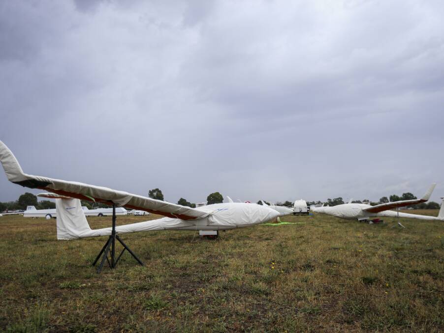 WAITING GAME: More than 100 gliders lay dormant after rainy weather in Benalla, but 11 days of competition remain. Competition should begin on Tuesday.