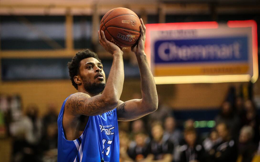 PARTING WAYS: High-flying power forward Greg Mays is unlikely to return to Albury-Wodonga for the 2017 SEABL season. Picture: JAMES WILTSHIRE
