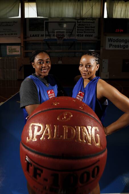 TAKE THE LEAD: Adijat Adams and Toccara Ross are ready to light up the court for the Lady Bandits in 2017. Picture: JAMES WILTSHIRE