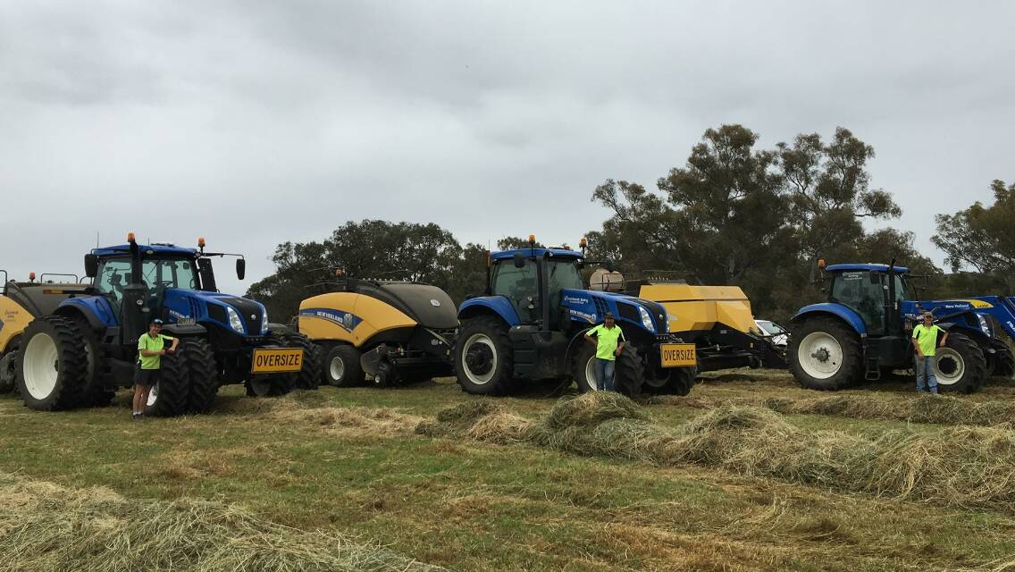 Smooth operation: Feuerherdt Pastoral Co own and operate a mixed farm while also running a successful hay contracting business.