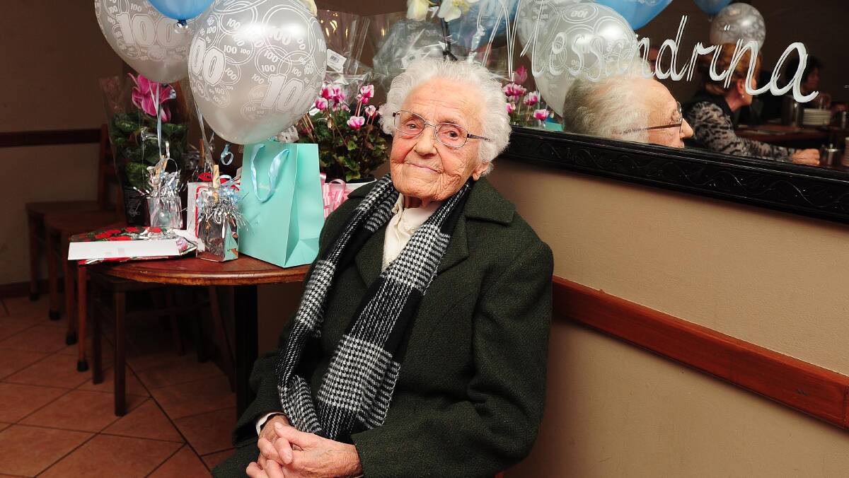 Alessandrina Merlino will become Wagga's newest centenarian on Tuesday.