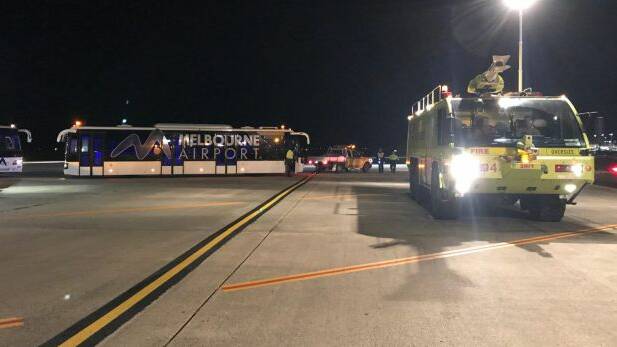 The Malaysia Airlines flight has since landed safely and the passenger has been apprehended by airport security.  Photo: Andrew Leoncelli
