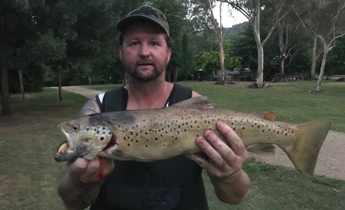 RIPPER: Travis McCormack from Wangaratta got this nice brown on the Mitta River near the caravan park walking the stream. It measured 66cm.