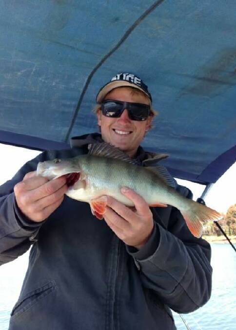 REWARD: Bodie Hibberson caught this beauty while out trolling in his new boat. Widespread reports continue to indicate that the Murray River, particularly right below Lake Hume, is among the top spots early this season. 