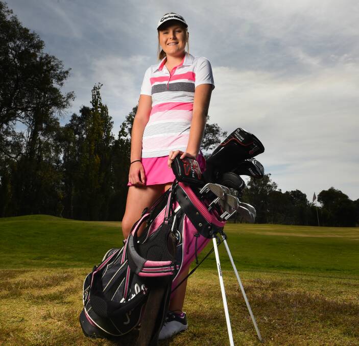 CLUB CHAMPION: Madison Peters, 15, is now the youngest ever Ladies Club Champion for the Wodonga club and has also been undefeated in her match-ups at the Melbourne Pennants with her club Commonwealth. Picture: MARK JESSER