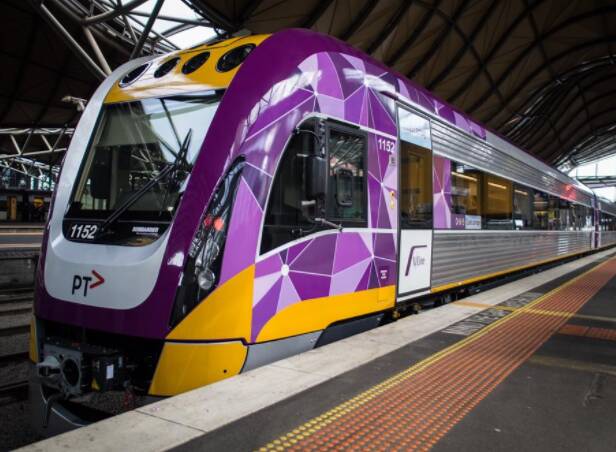 A V/Line VLocity train the Victorian Government hopes to introduce on the North-East rail line.