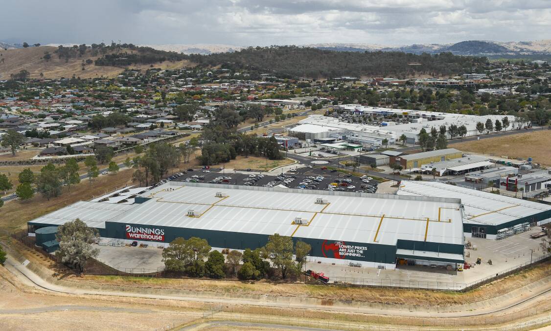 The recently opened Bunnings mega warehouse in East Albury.