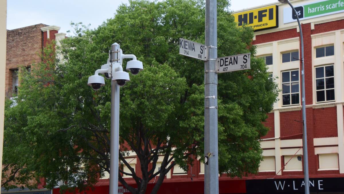 CCTV cameras on the corner of Dean and Kiewa streets in Albury are still waiting to be switched on.