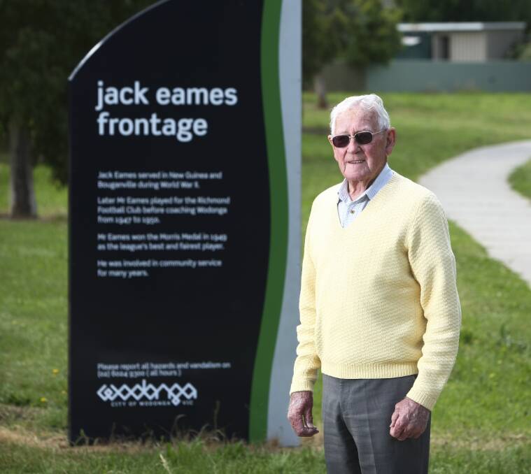 HONOURED: Jack Eames had parkland near Willow Park named in his honour in 2009.