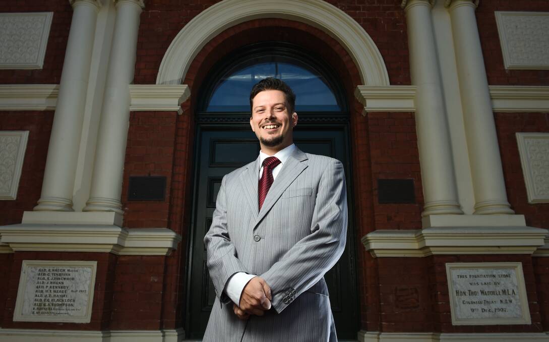 FRESH FACE: Christian Kunde has been chosen as the Labor candidate in the Liberal heartland of Farrer. Picture: MARK JESSER
