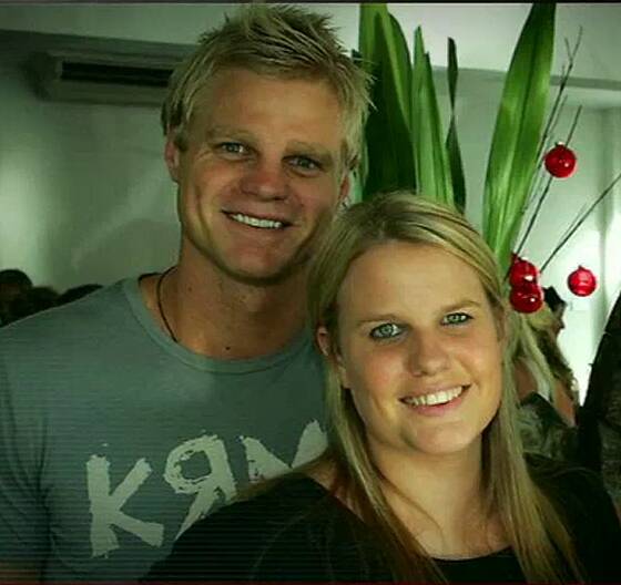 Nick Riewoldt and his late sister Maddie pictured together in 2015.
