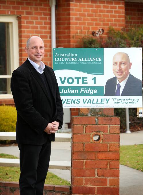 STEPPING UP: Former Wangaratta councillor Julian Fidge has nominated for Country Alliance pre-selection in Indi after being its candidate in last year's state election.