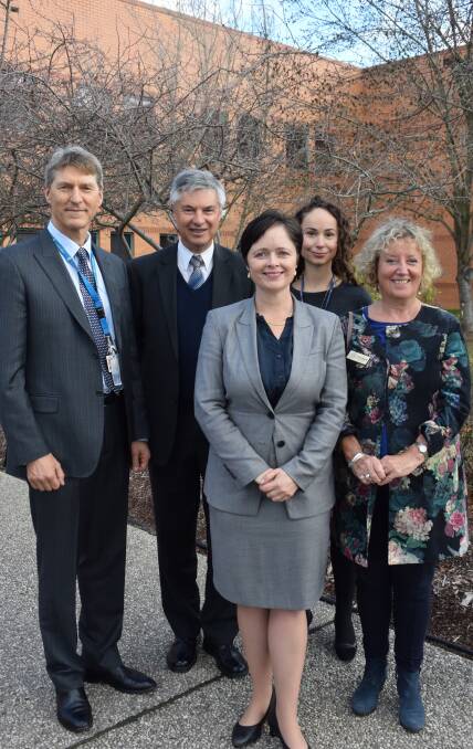 UNITED APPROACH: Dr Alan England, Greg Aplin, Tanya Davies, Dr Elizabeth McArdle and Nicki Melville welcome mental health boosts for the region.