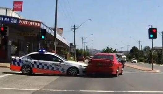 FLASHBACK An accident involving a police car and another car at the Mate and Fallon streets intersection took place in January this year.