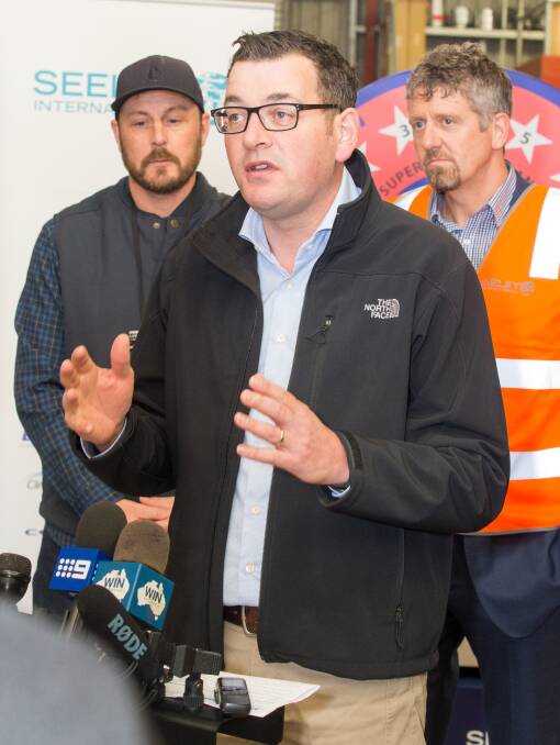 FEEL YOUR PAIN: Victorian Premier Daniel Andrews said Murray Goulburn workers were in his thoughts ahead of retrenchments on Friday. Picture: SIMON BAYLISS