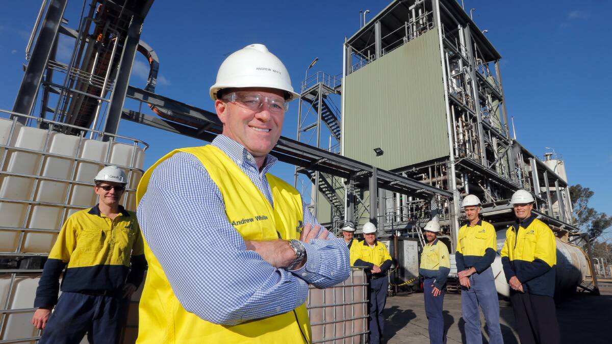 HAPPIER TIMES: Australian Renewable Fuels managing director Andrew White following last year's announcement about biodiesel being kept free of excise until 2021.