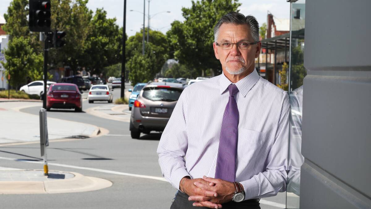 TAKE TWO: Wodonga Council director Leon Schultz says all is in readiness for next stage of High Street upgrade. Picture: MARK JESSER