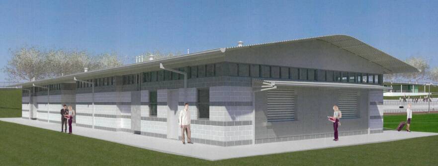 The Lavington Sportsground amenities building design rejected by Albury Council on Monday night.