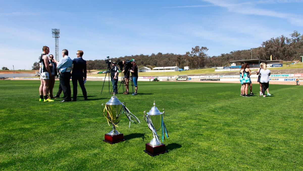 LOOKING A PICTURE: The Lavington Sportsground is in pristine condition for the Ovens and Murray Football-Netball League grand final. Picture: SIMON BAYLISS