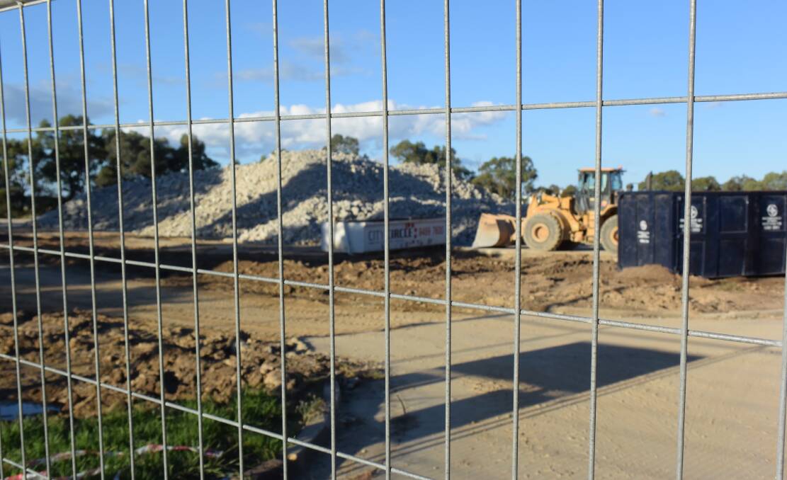 The former Kimberly Clark factory site is being cleared to make way for Bunnings' new East Albury warehouse.