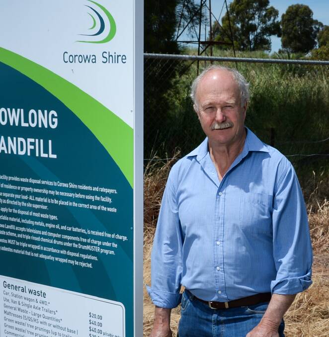 STANDING FIRM: Howlong Community Committee chairman Stuart Sizer is hoping Albury Council will come to the rescue on the compost plant location.