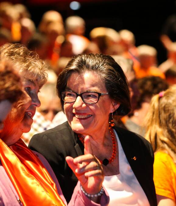 SOLID SUPPORT: Independent Indi MP Cathy McGowan has plenty of support heading into the final week of the election campaign which culminates on Saturday.