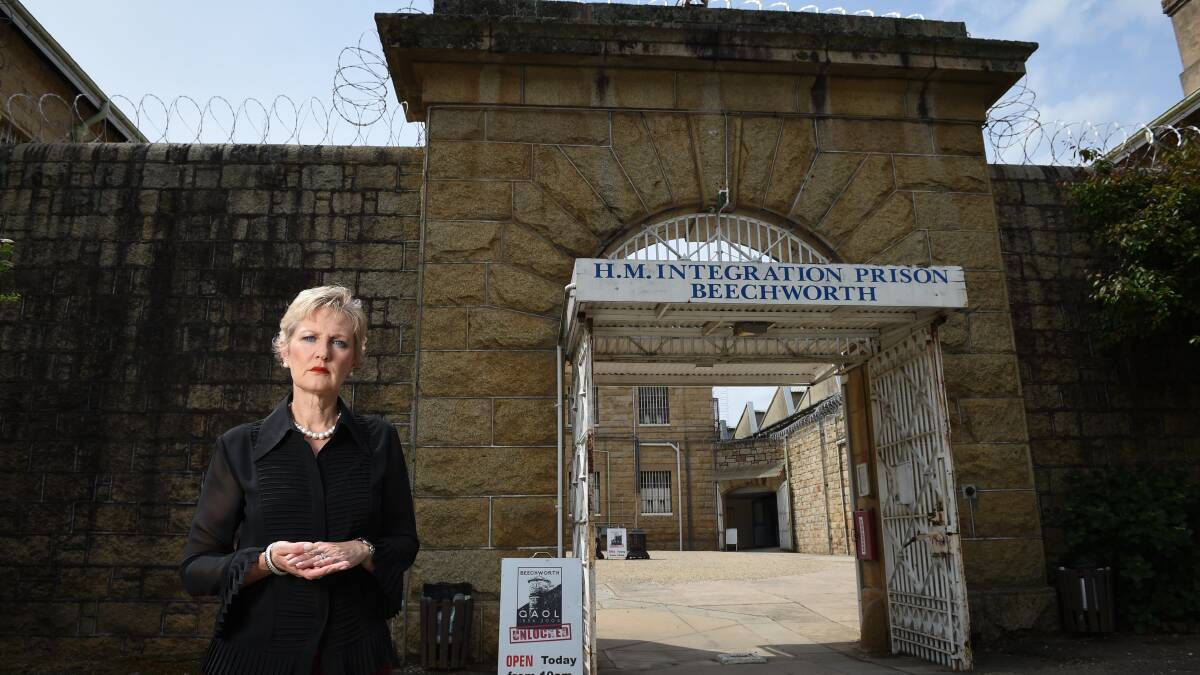 PRESSURE APPLIED: Beechworth chamber of commerce president Elizabeth Mason wants the town's historic prison returned to public ownership. Picture: MARK JESSER