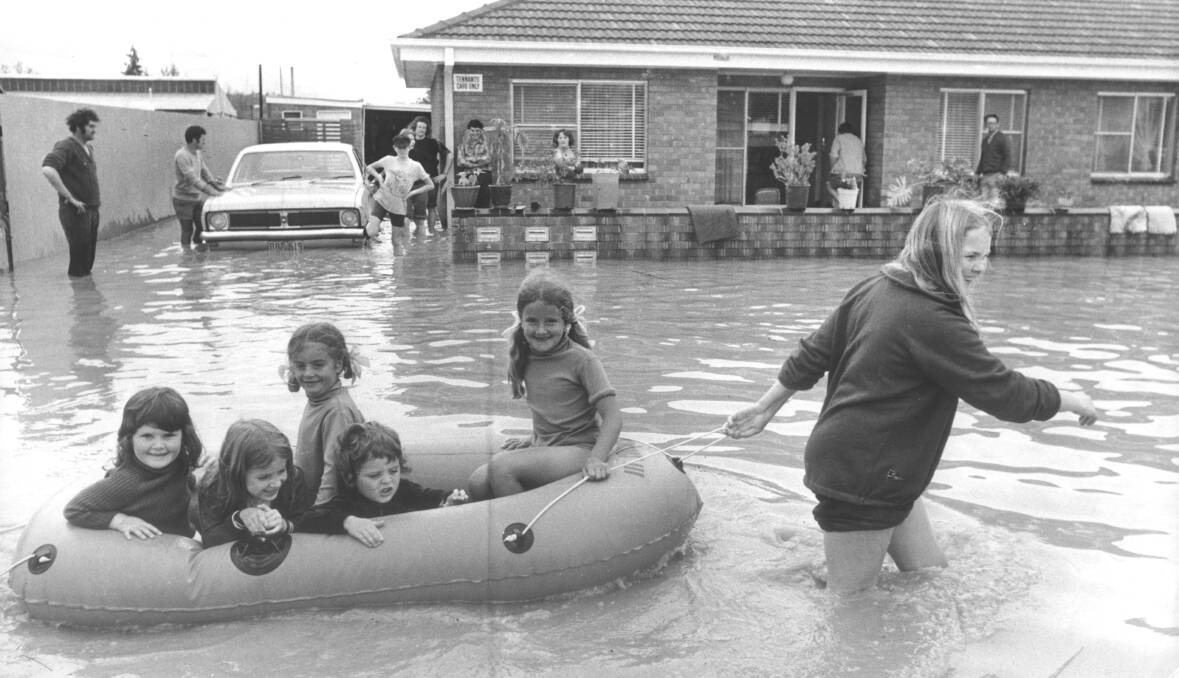 The 1975 flood in South Albury was one of the biggest on record in the city.