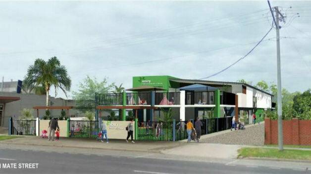 An artists' impression of the Green Leaves childcare proposed for Mate Street, North Albury.
