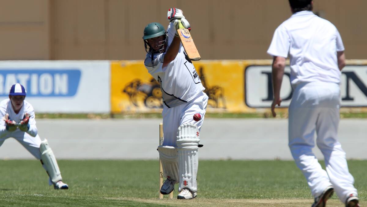 STAR BAT: Barry Grant is one of the WDCA's most prolific run scorers and captained five Wangaratta Magpies' A grade premierships during his career.