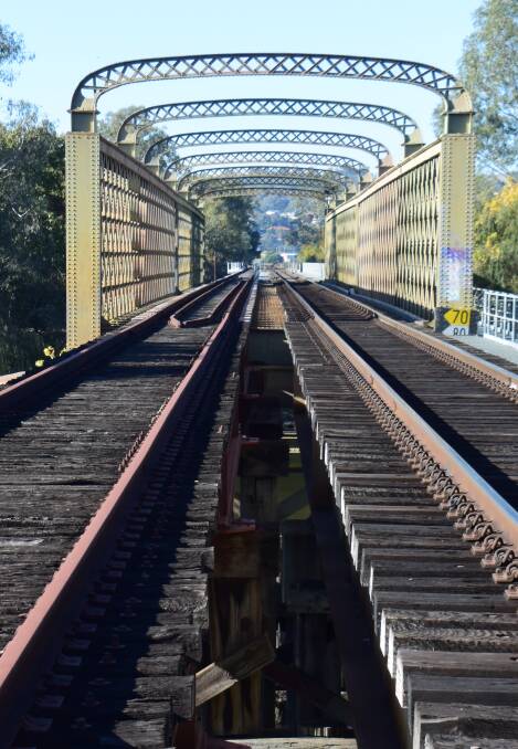 BRIDGING THE DIVIDE: The Albury-Wodonga railway crossing will require replacing or upgrading to be part of the inland rail route from Melbourne to Brisbane.
