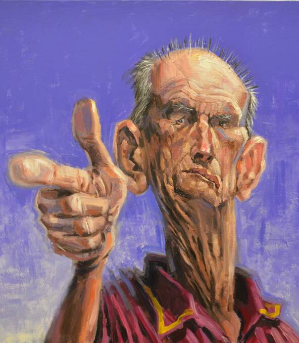 LIVING LEGEND: NRL coach Wayne Bennett features in the Bald Archy Prize exhibition returning to Corowa next month.