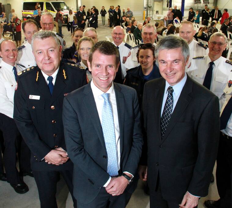 GRAND OCCASION: Premier Mike Baird opened the Wagga Road ambulance station in 2014.
