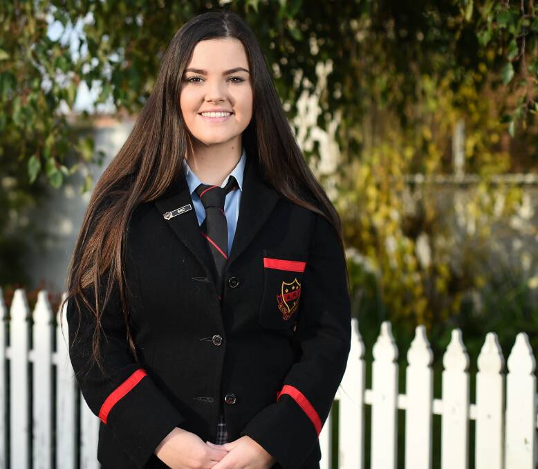 LEADERSHIP: Katelyn Byrns, 17, has been elected the mayor of the Albury Youth Council, which she says will spend the year aiming to address several issues including youth unemployment and sexual health. Picture: MARK JESSER