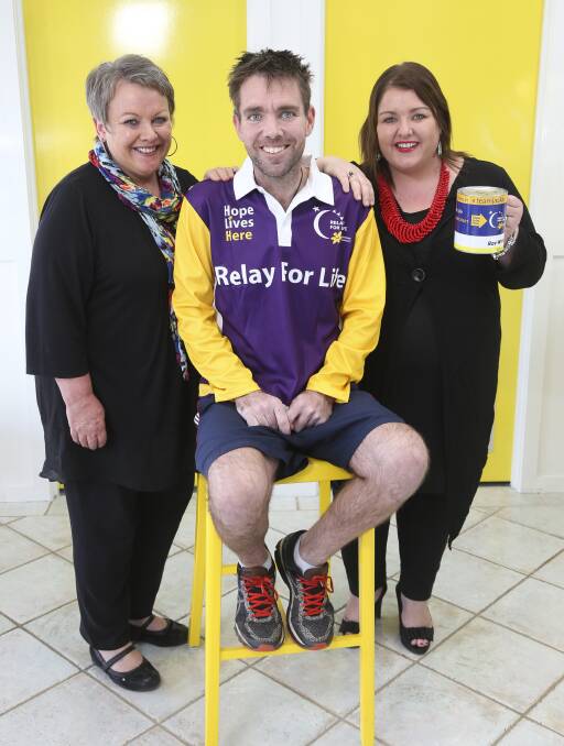 FAMILY IMPACT: Sharon Jacka with her children Karl Jacka and Andrea Lever, who have made the Relay for Life Teamjacka. Picture: ELENOR TEDENBORG