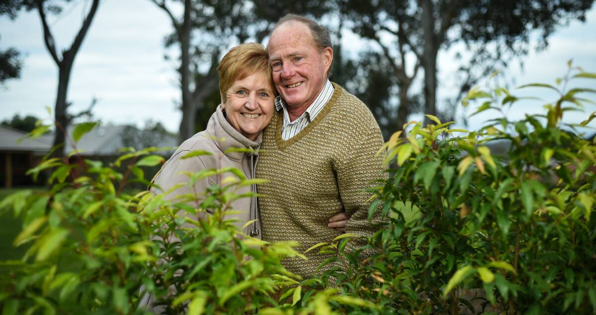 LONG ROAD: Lynda McAuliffe with her husband Gerald, who went through a seven-year ordeal after he was diagnosed with kidney failure and eventually received a transplant. Picture: MARK JESSER