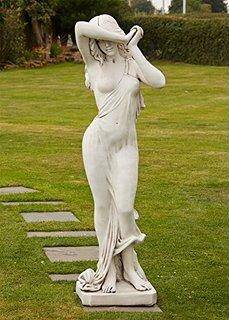 SHY LADY: A statue very similar to the one stolen from a Wodonga backyard.