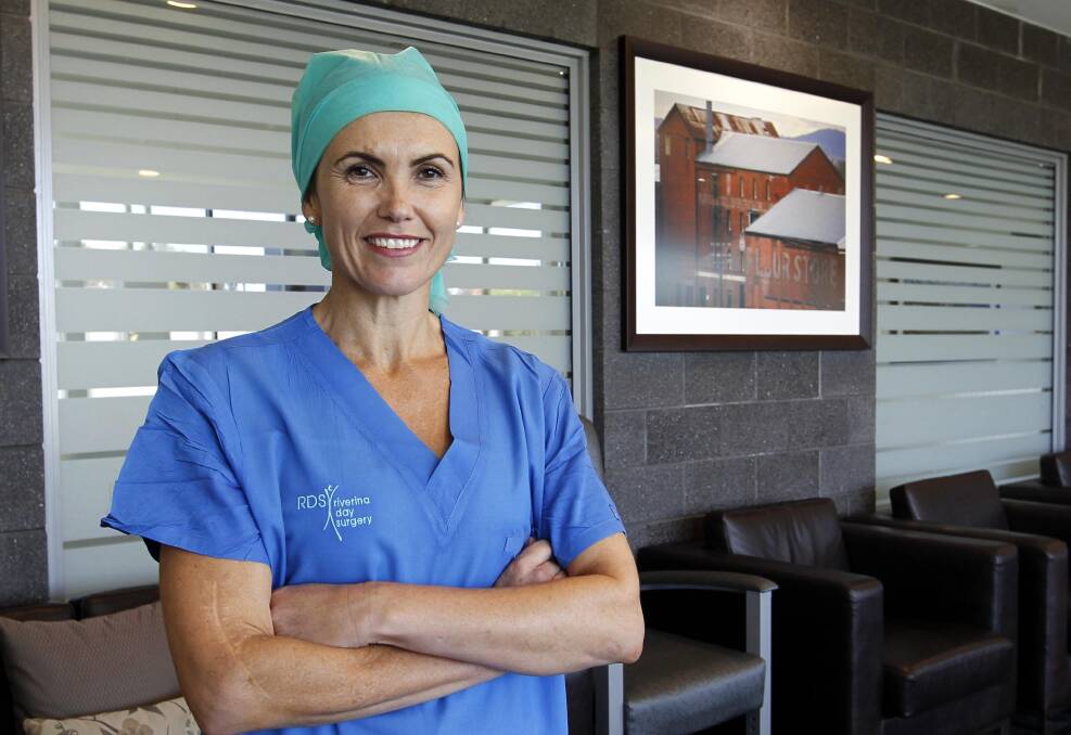 HERO: Nurse Lisa Maynard saved a life at Wagga's Oasis on Monday. Picture: Les Smith 