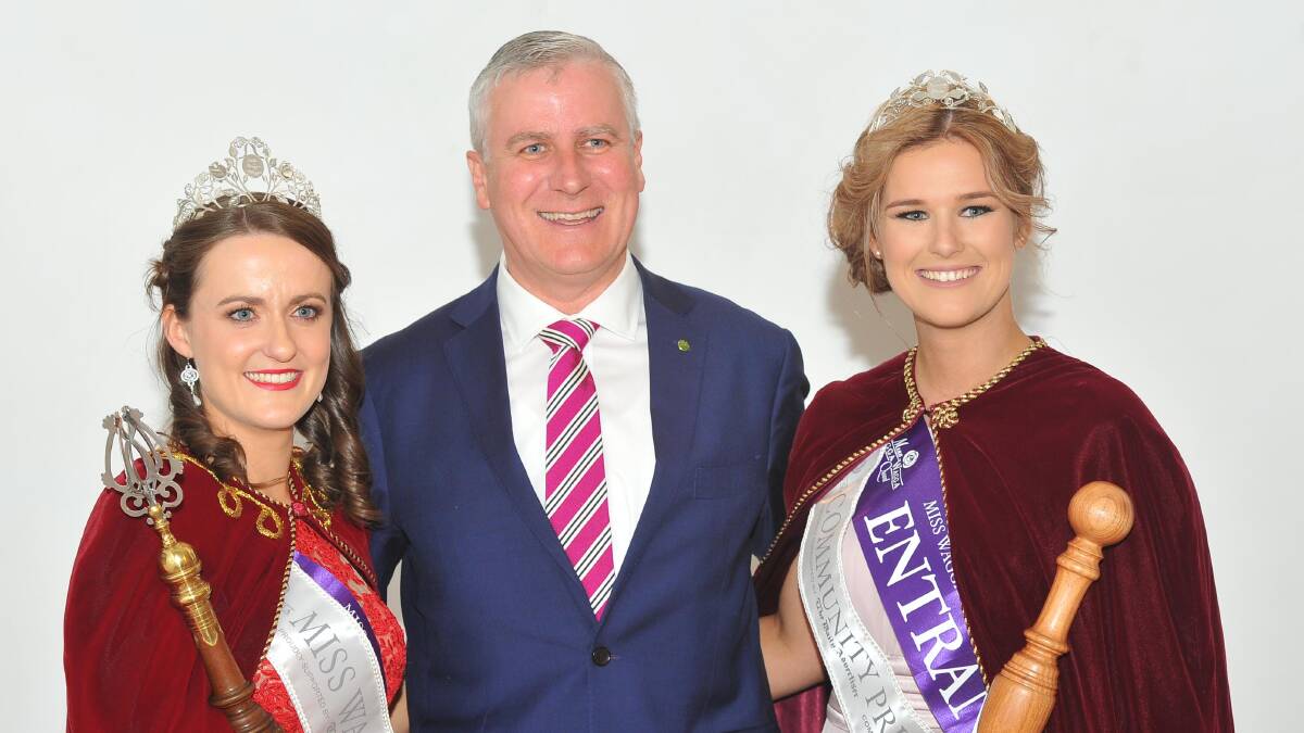 UNDER FIRE: Member for Riverina Michael McCormack (pictured at the 2017 Miss Wagga event) has been named a potential dual citizen.
