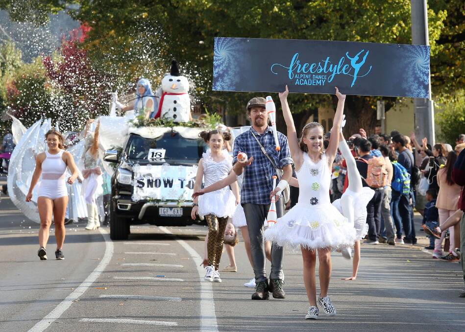 PARADE: Float for Freestyle Alpine Dance Academy which was one of the winners at last year's festival. Picture: KYLIE ESLER