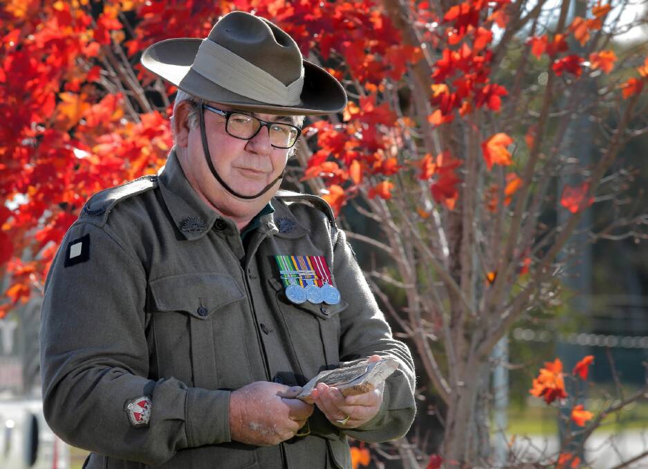 Barry Gracey isn’t happy Australia’s Pozieres fallen have been forgotten and he’s determined to do something about it. Picture: KYLIE ESLER
