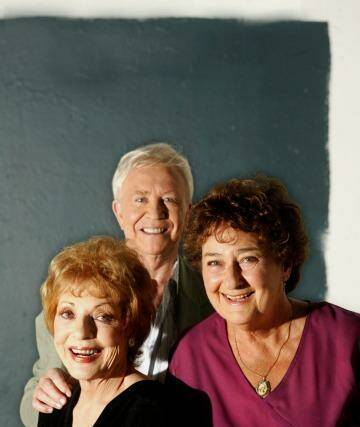 Elaine Lee, pictured left, with David Sale and Sheila Kennelly. Photo: Quentin Jones