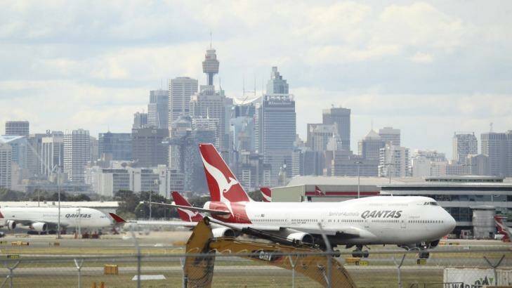 'We switch from Qantas to Sydney Airport. This gives us exposure to a similar thematic, but with less risk around earnings,' says Deutsche Bank's equity strategist, Tim Baker.  Photo: Tamara Dean