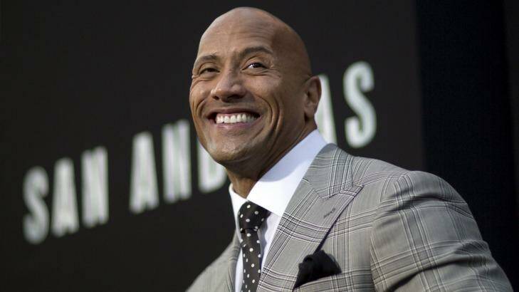 Bankable: Dwayne 'The Rock' Johnson, who starred in the high grossing <i>San Andreas</i>, earned $US64.5 million in the past year. Photo: Mario Anzuoni
