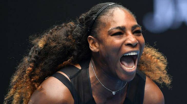 You gotta have faith ... Serena Williams. Photo: Andy Brownbill