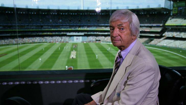 Benaud the cricketer was as Benaud the commentator, a little apart from and above the rest. Photo: Channel Nine