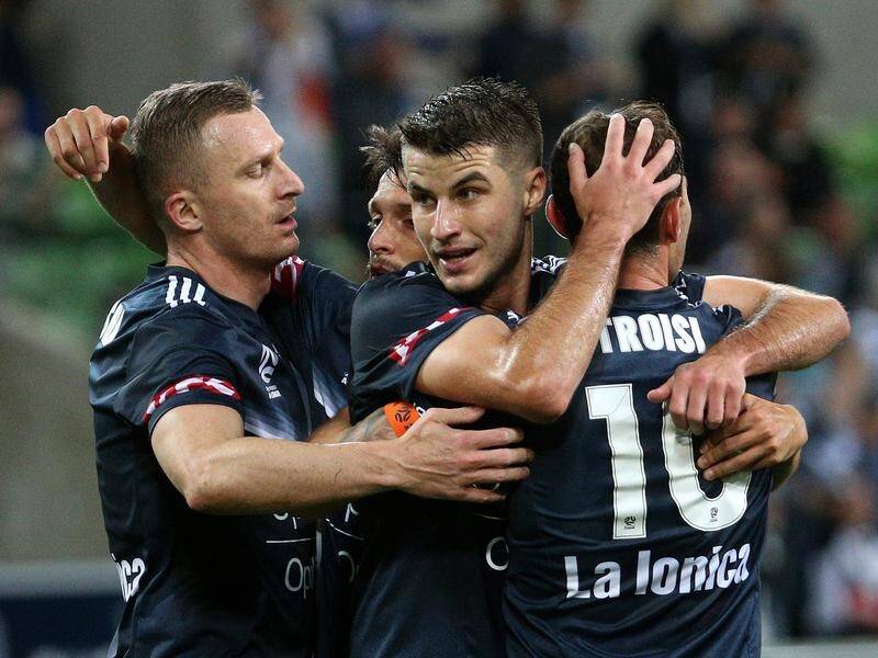 Melbourne Victory have beaten Adelaide United 3-0 to move to fourth on the A-League ladder.