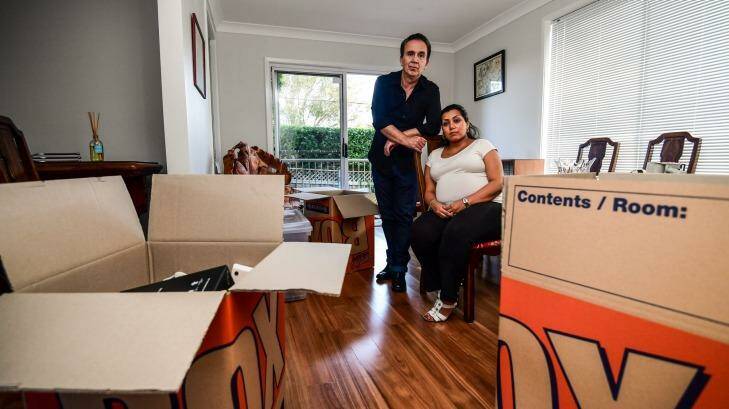 Jeremy Ducklin with his partner Nikoo is one of removalist Christopher Boyce's many victims. He paid $1300 last year to move from Queensland to NSW but the removalist never showed. Photo: Wolter Peeters