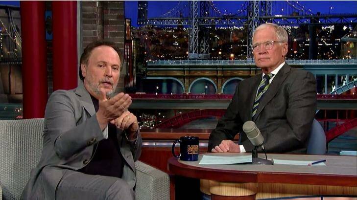 Billy Crystal calls David Letterman one of his best television friends. Photo: YouTube